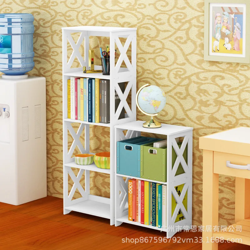 

storage rack closet organizer storage shelf Bookshelf combination creative student children's multi-layer small bookcase