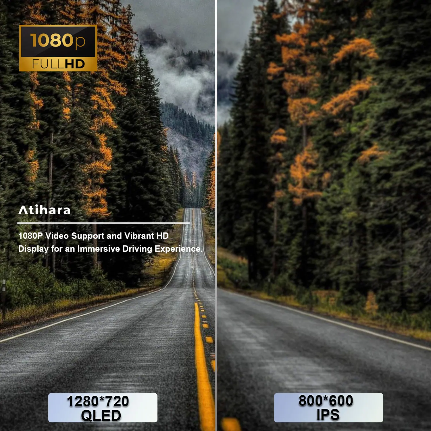 Atihara 9-дюймовый автомобильный радиоприемник Carplay Android Auto для Subaru Impreza 2015-2016 WIFI + 4G AM/FM