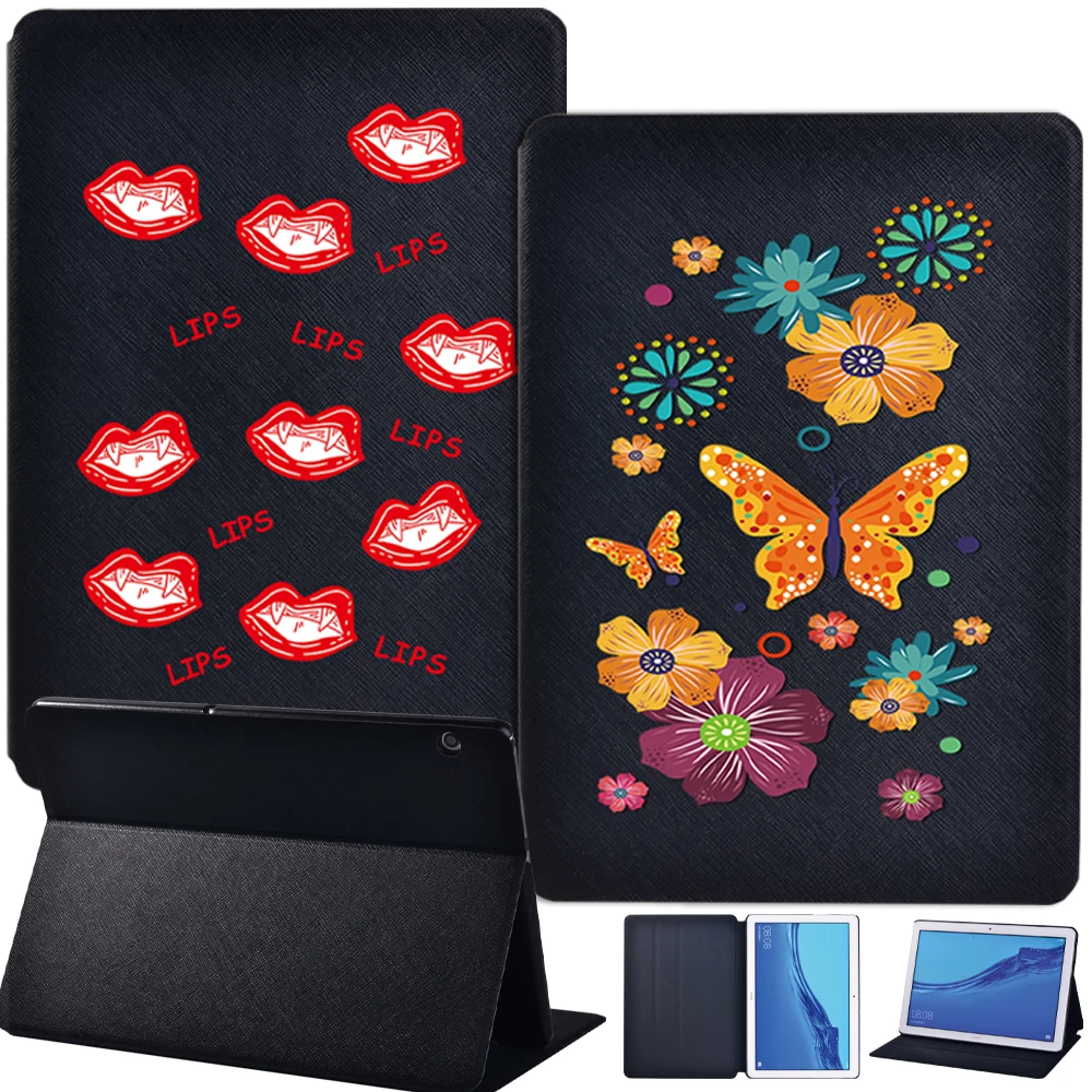 

Case for Huawei MediaPad T3 8.0 inch T5 10 T3 9.6 M5 Lite 10.1 8.0 Tablet for Huawei MediaPad M5 10.8 inch Folio Stand Cover