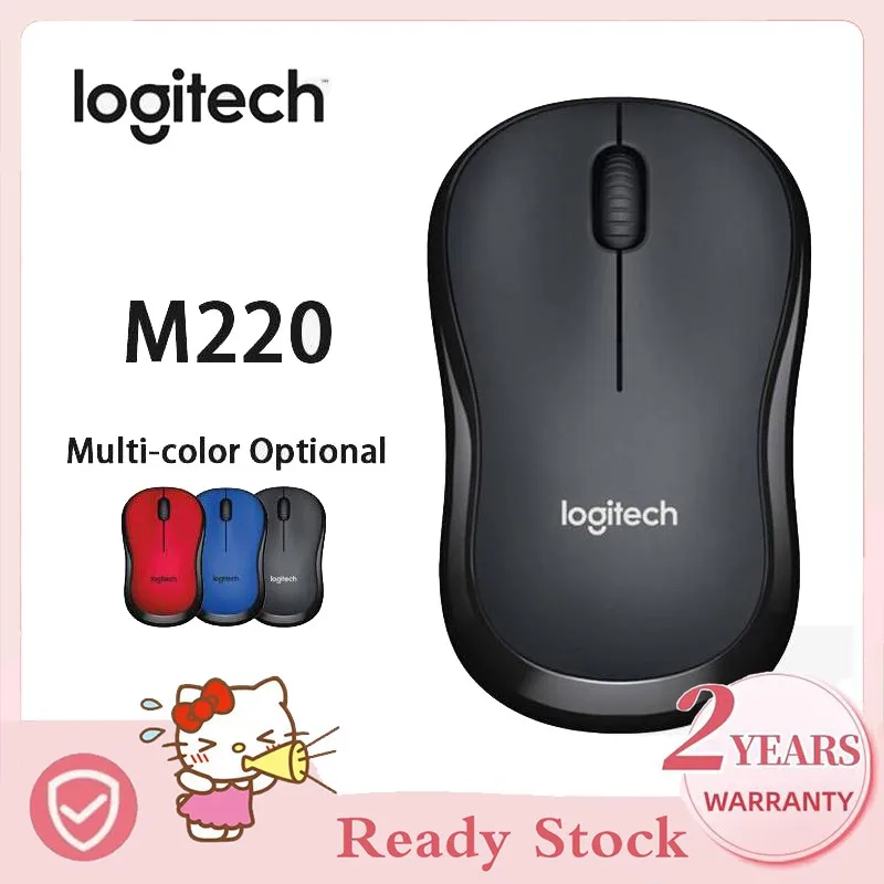 

Logitech M220 Wireless Mouse Silent 2.4G Mouse 1600DPI Optical Mouse For Office Home Using Pc/laptop Game Mouse