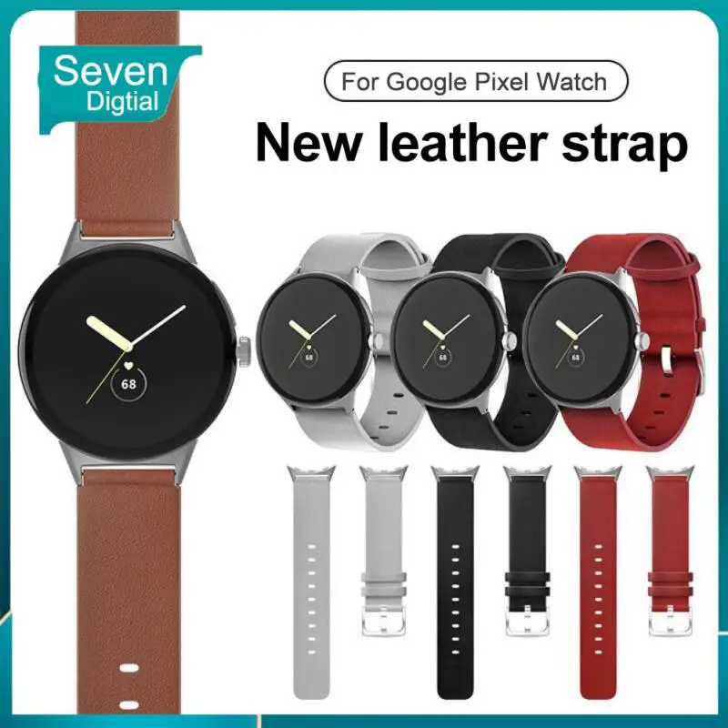 

Ремешок кожаный для наручных часов, сменный нескользящий матовый мягкий браслет для Google Pixel