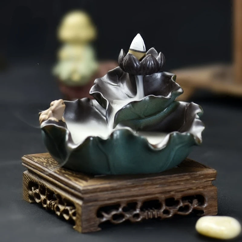 

Ароматическая горелка с водопадом, большая курильница для церкви, для ароматерапии, освежитель воздуха, домашний декор