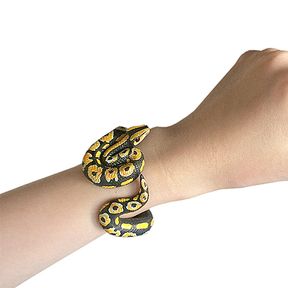 

Halloween Party Fake Snake Wristband Simulation Snake Bracelet Horror Snake Toy Scary Prank Toy Halloween Tricky Creepy Party