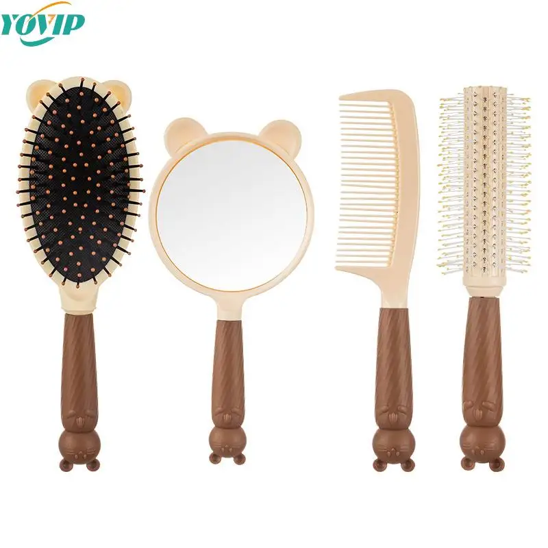 

1Pcs Exquisite Makeup Mirror Comb Portable Hair Beauty Comb Ladies Gift Air Bag Air Cushion Curly Hair Comb