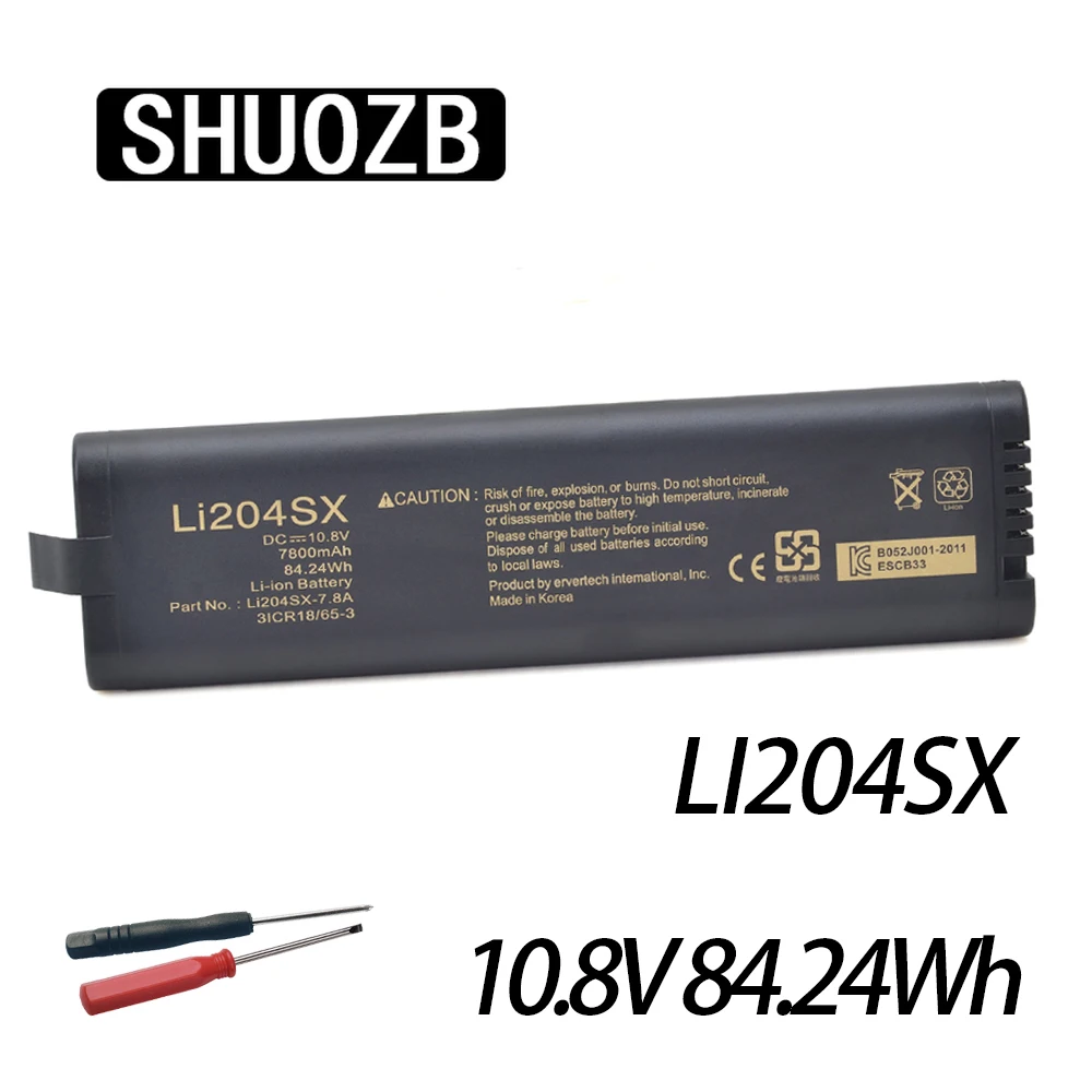 

Replacement For Li204SX LI204SX-60 LI204SX-60A LI204SX-66 Battery VA7110 VA7400 VA7410 A6188-67004 1420-0868 GPDR204 MTS-6000