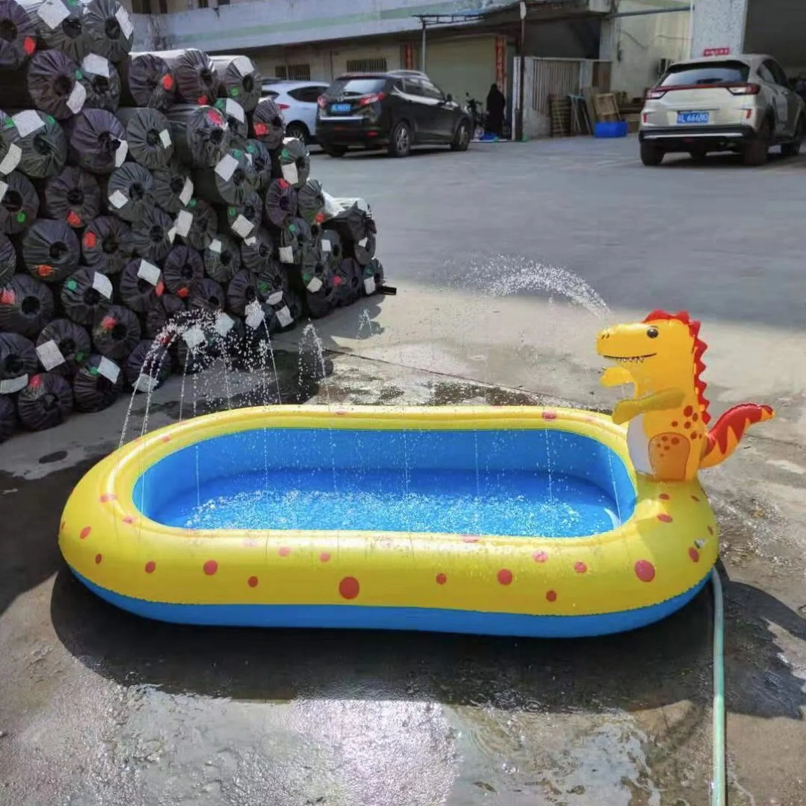 

3 in 1 Inflatable Sprinkler Pool for Kids Baby Cushion Outdoor Splash Pad Toddlers Children Backyard Fun Water Toys