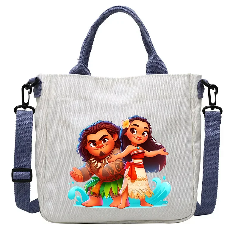 Моана холщовая сумка-тоут с милым принтом большая вместительная сумка на одно