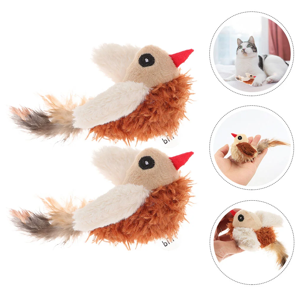 

2 шт., плюшевые игрушки для кошек