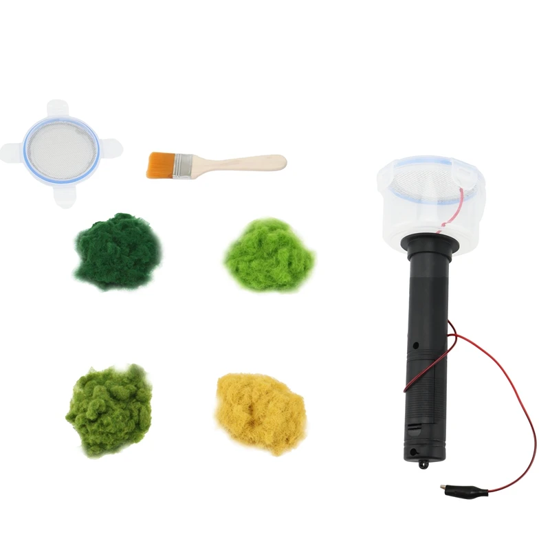 

Miniature Scenery Static Flocking Machine Electrostatic Grass Flock Applicator Grass Applicator Modeling For DIY Plant