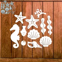 ocean animals starfish metal cutting dies scrapbooking diy card album photo making crafts stencil new die cuts 2022