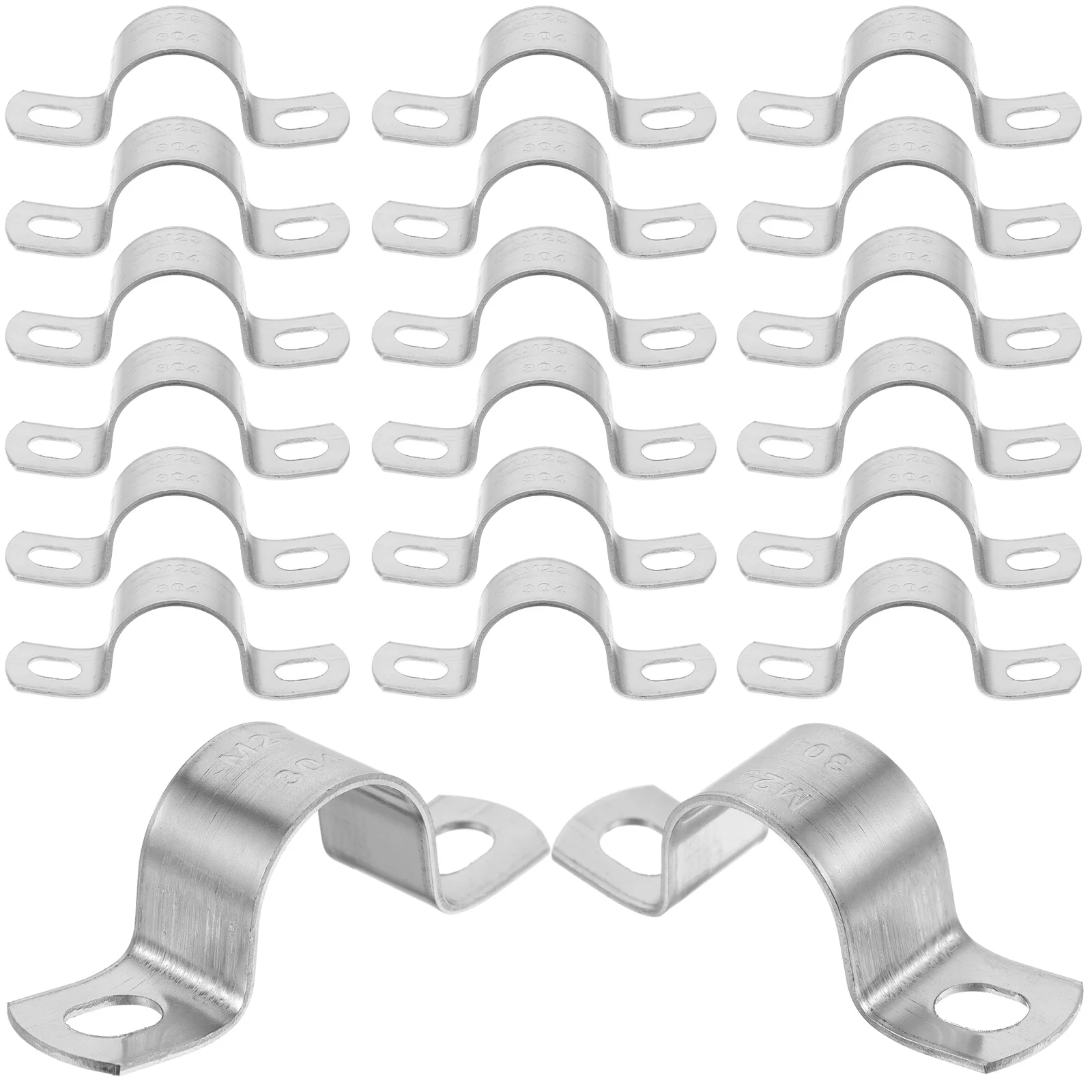 

Stainless Steel Pipe Clamp Strap U Brackets Mounting Support Hangers Holder Supports Tube Clips