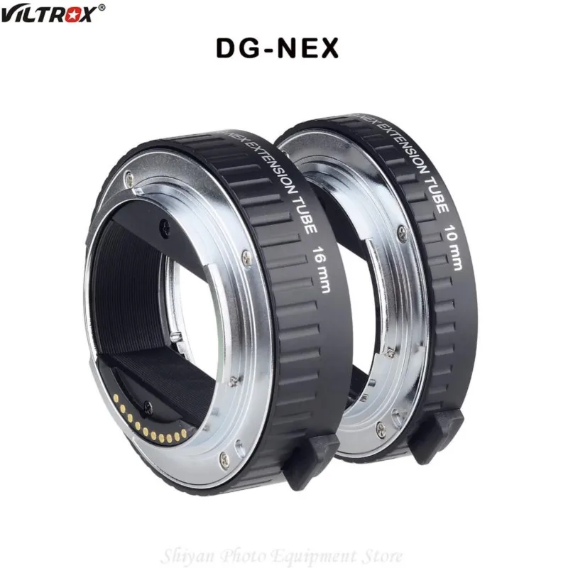

Viltrox DG-NEX Macro Extension Tube Lens Adapter Auto Focus for Sony NEX E Mount Camera NEX-6 NEX-F3 / Lens A9 A7II A7RII