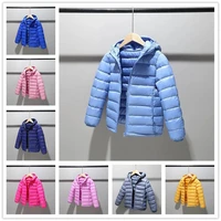 children 2 14 years old down thin cotton jacket clothes for boys girls cotton padded clothes kids fleece hooded coats thick coat
