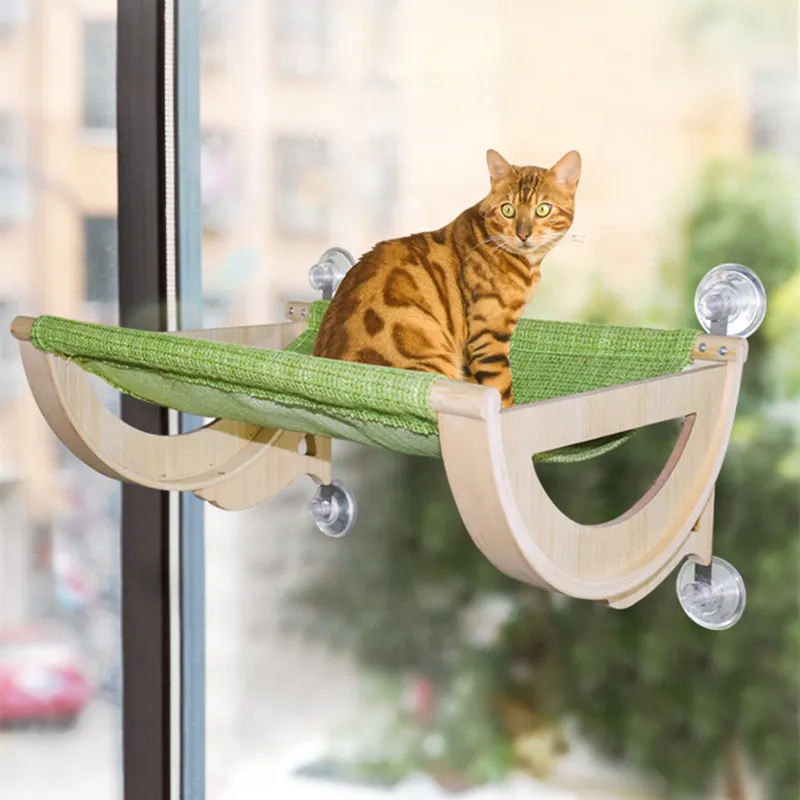 

Подвесная кошачья кровать, гамак для кошек, антиувлажняющее висячее окошко, съемная моющаяся кровать для домашних животных