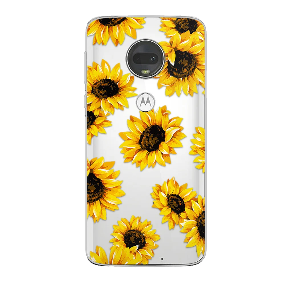 Rose Sunflower Daisy Case for Motorola Moto G60S G31 G41 G50 G51 G71 5G G7 G8 G9 G30 G10 E7 E7i Plus Play Power E20 E40 Cover