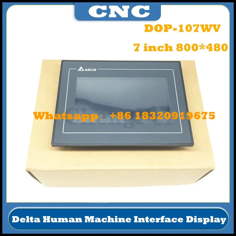 Фото 7-дюймовый сенсорный экран Delta DOP-107WV HMI с ЧПУ, дисплей с интерфейсом человеческой машины, замена DOP-B07S411 DOP-B07SS411 B07S410 №1
