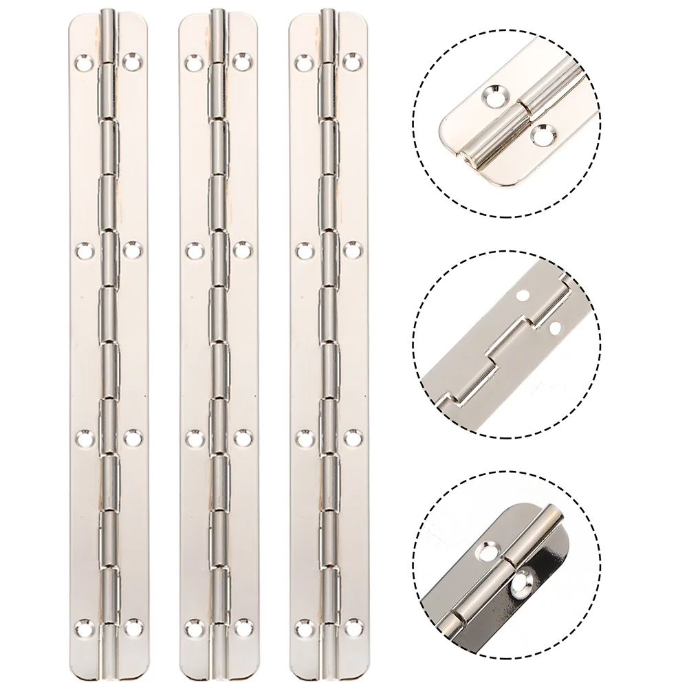 

3 Pcs 180 Degree Hinge Cabinet Door Hinge Stainless Steel Hinges Hinges Kitchen Cabinets Piano Hinge Gift Box Hinges Wooden Box