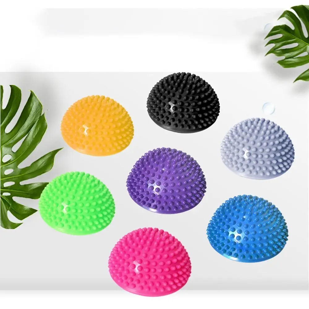 

PVC Balance Trainer Massage Pad Half Round Yoga Ball Durian Ball Half Fit Ball Tactile Ball