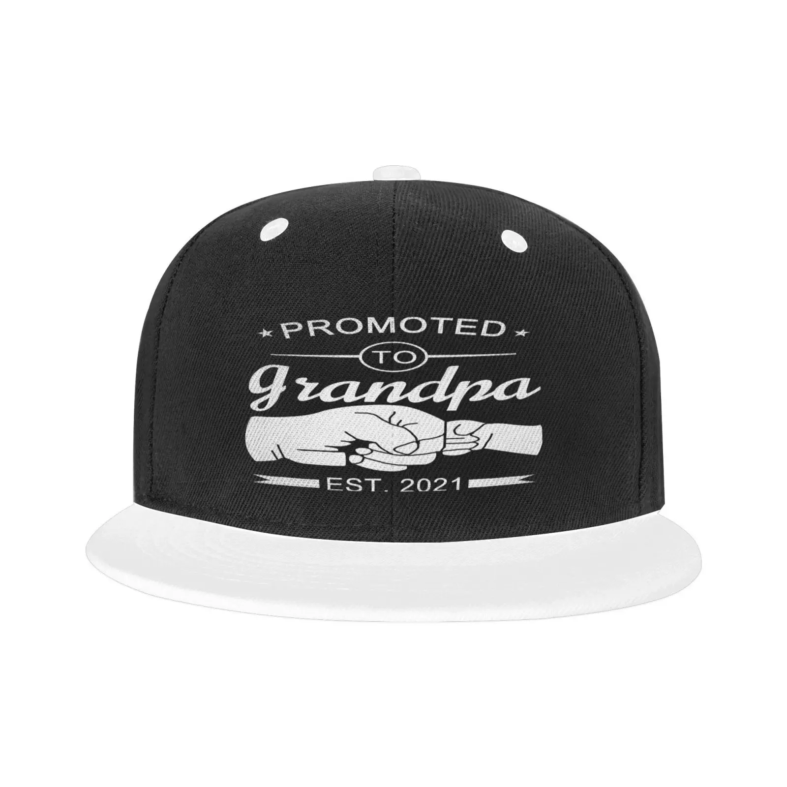 Promoted To Grandpa Est Shirtannounce Cap Hip Hop Hats Cowboy Hat For Girls Caps Women Beret Men's |
