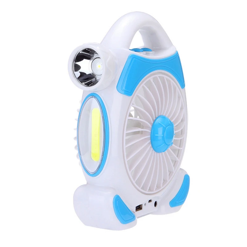 

LED Headlamp COB Light Rechargeable Emergency Fan