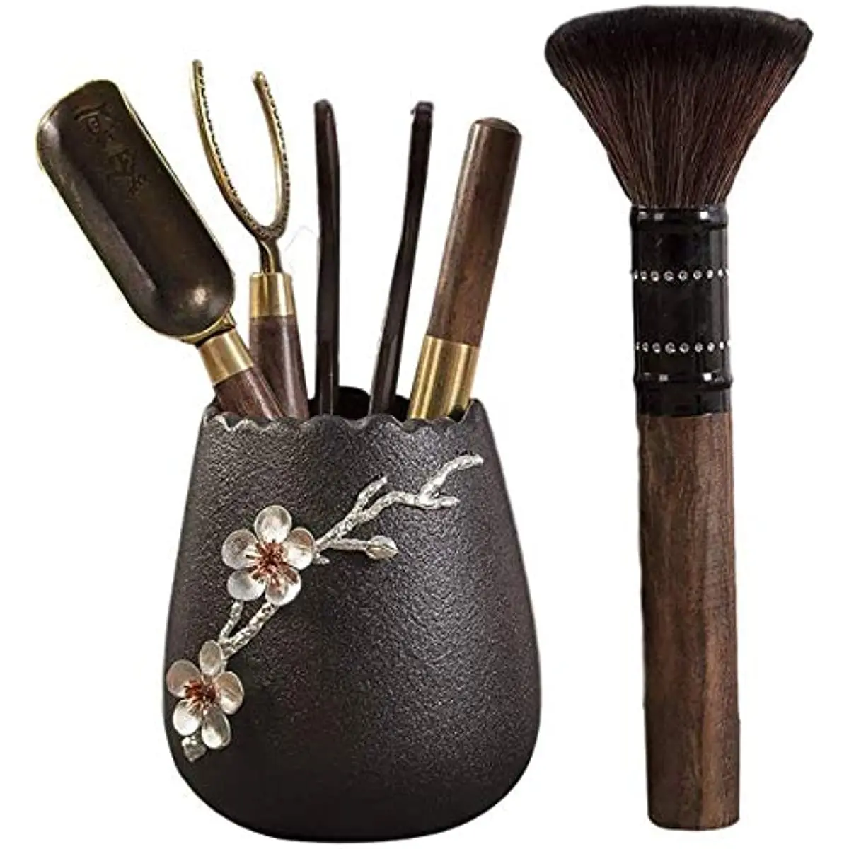 

Аксессуары для чайной церемонии, набор из шести джентльменов, инструменты для приготовления чая, художественная посуда, зажим для чая, нож д...