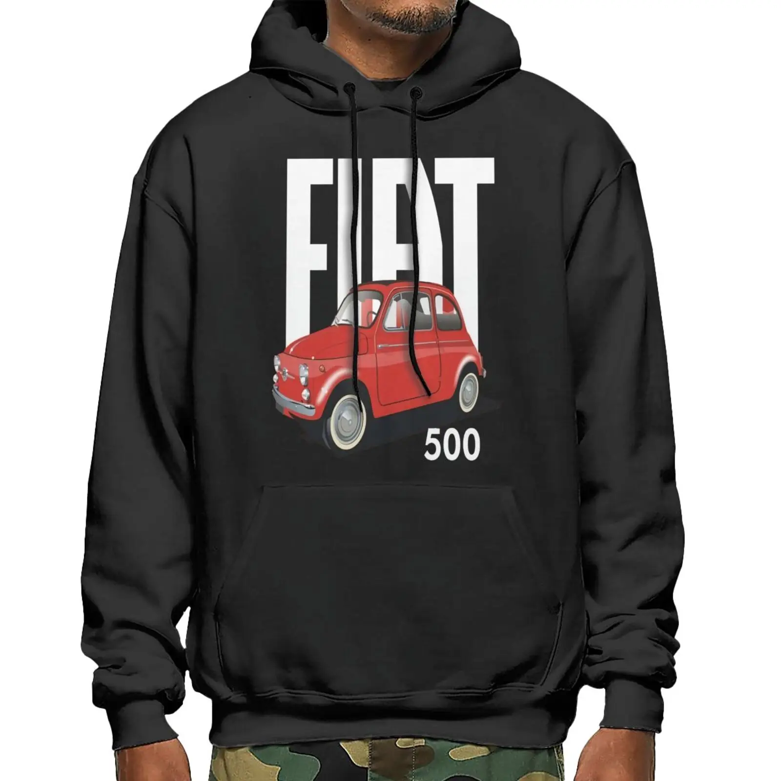 

Italian Fiat 500 Car 4355 Sweatshirts Hoodies Sweatshirt Woman Graphic Hoodie Women's Oversize Hoodie Clothes Men Anime Hoodie