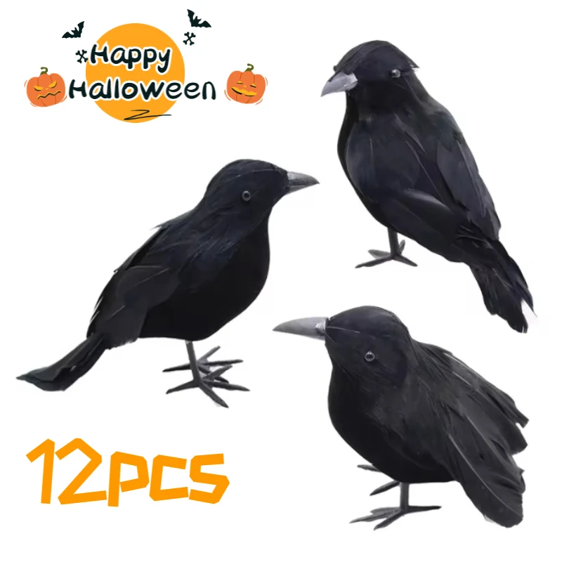 Реалистичные искусственные вороны искусственное украшение украшения для