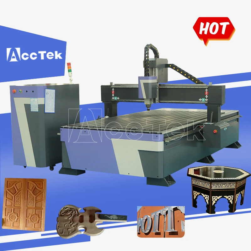 

AccTek 1325 Wood Cnc Engraving Machine For Doors 4x8 Feet CNC Router Price CNC Wood Milling Machine For Door Frame Making