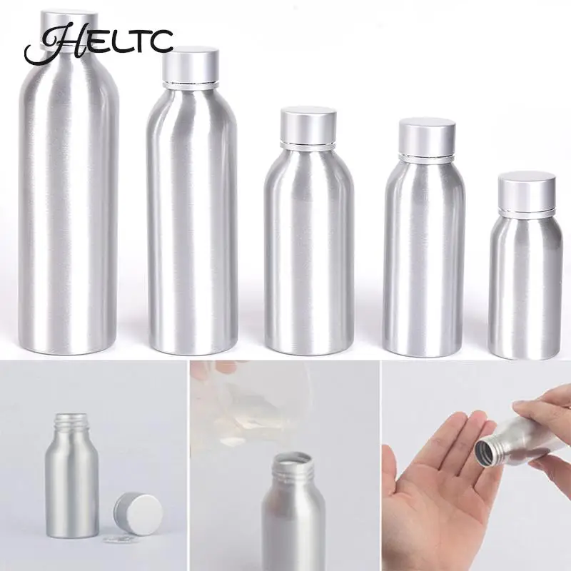 

100/120ml Rustproof Aluminum Bottle Storage Suitable For Lotion Toner Fishing Food Refillable Bottle