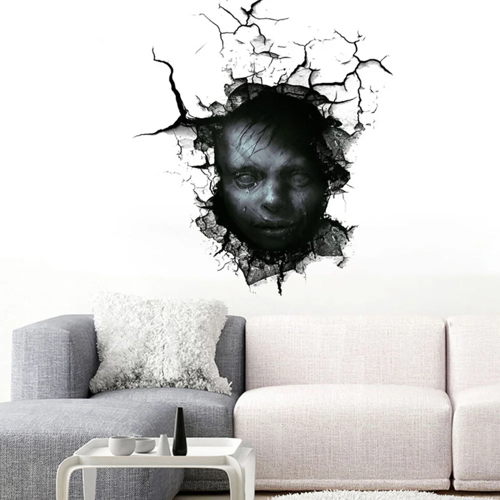 

Stickers Door Wall Sticker Decorations Decor Window Decal Decoration Ghost Garagedecorative Removable Horror Party Cover