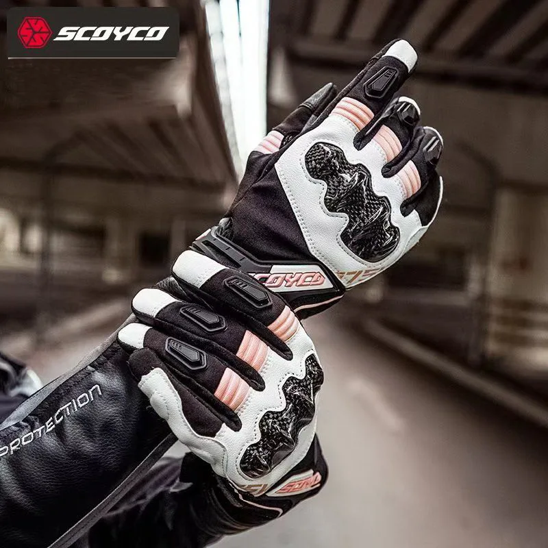 Зимние мужские женские водонепроницаемые мотоциклетные перчатки SCOYCO аксессуары