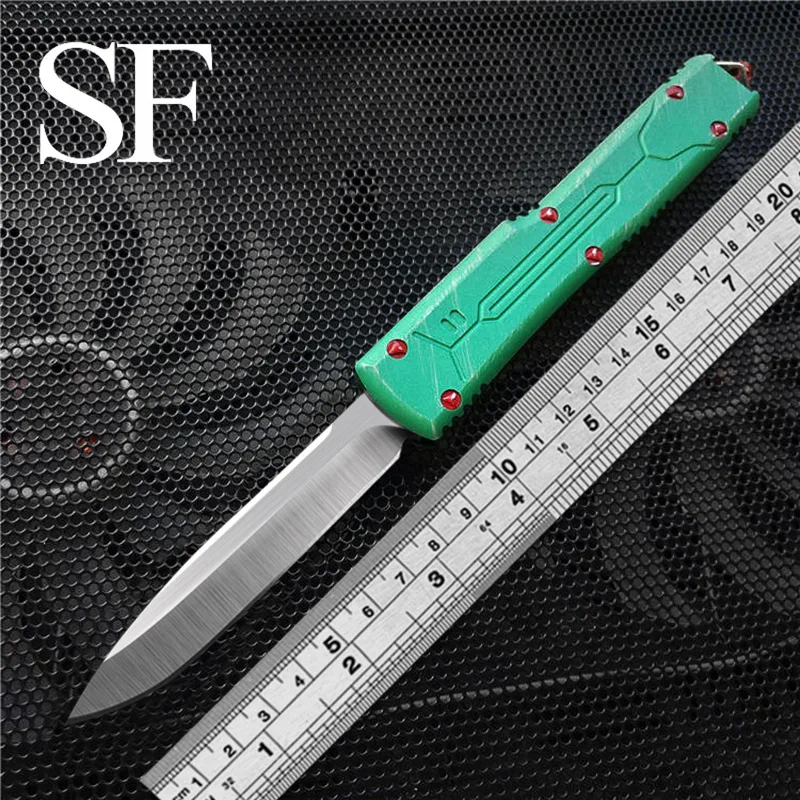 

OTF Bounty Hunter T6-6061 Aluminum Handle D2 Blade Camping Survival Outdoor EDC Hunting Double Action Knife Tactical Tool