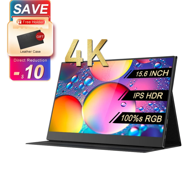 15,6 дюймов 4K Портативный экран 100% s RGB компьютерный геймерский монитор игровой TYPE C PS4 5 Swich X-BOX ноутбук мини-ПК смартфон