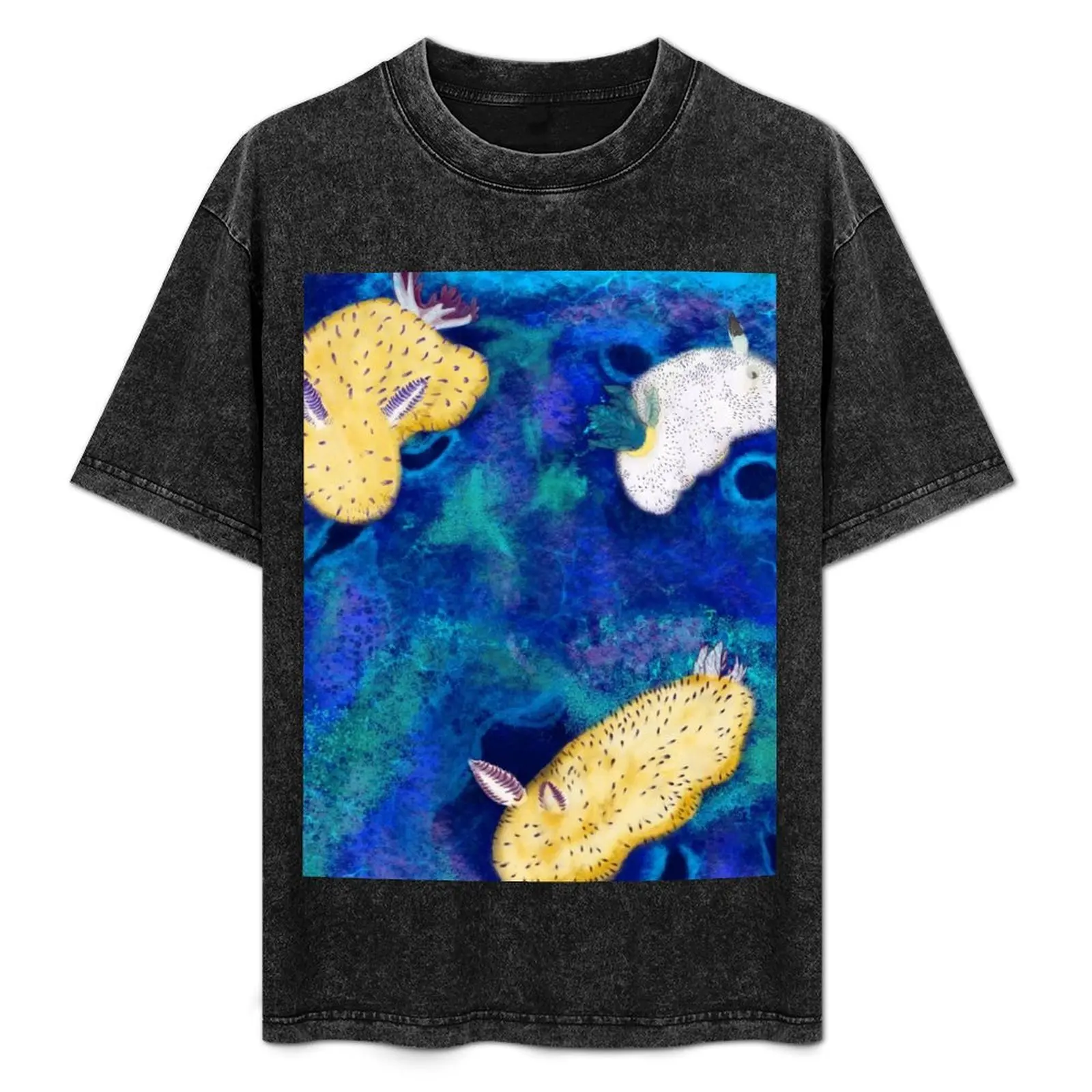 Футболка Sea Bunny Slugs рубашка в тяжелом весе мужская футболка 100 ℅ хлопок