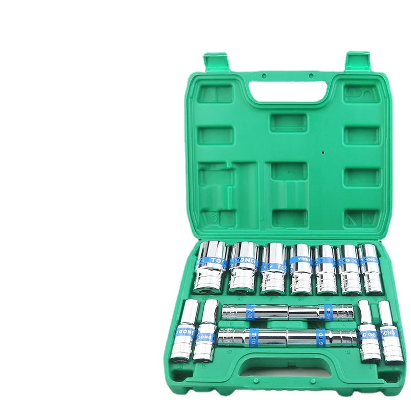 

1/2 Big Fly 6-Angle Lengthened Socket Head Set Ratchet Wrench Outer Hexagonal Pullover 12.5 Interface 14/17/24mm