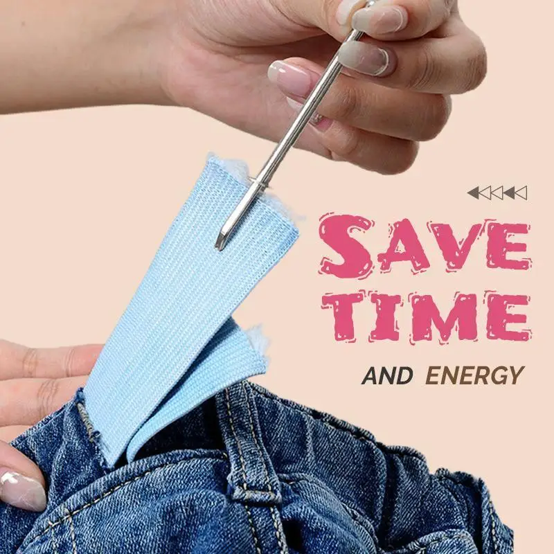 

Threading Clips Ribbon Wearing Tool Elastic Band Tape Punch Cross Stitch Practical Guide Elastic Clamp DIY Apparel Sewing Fabric