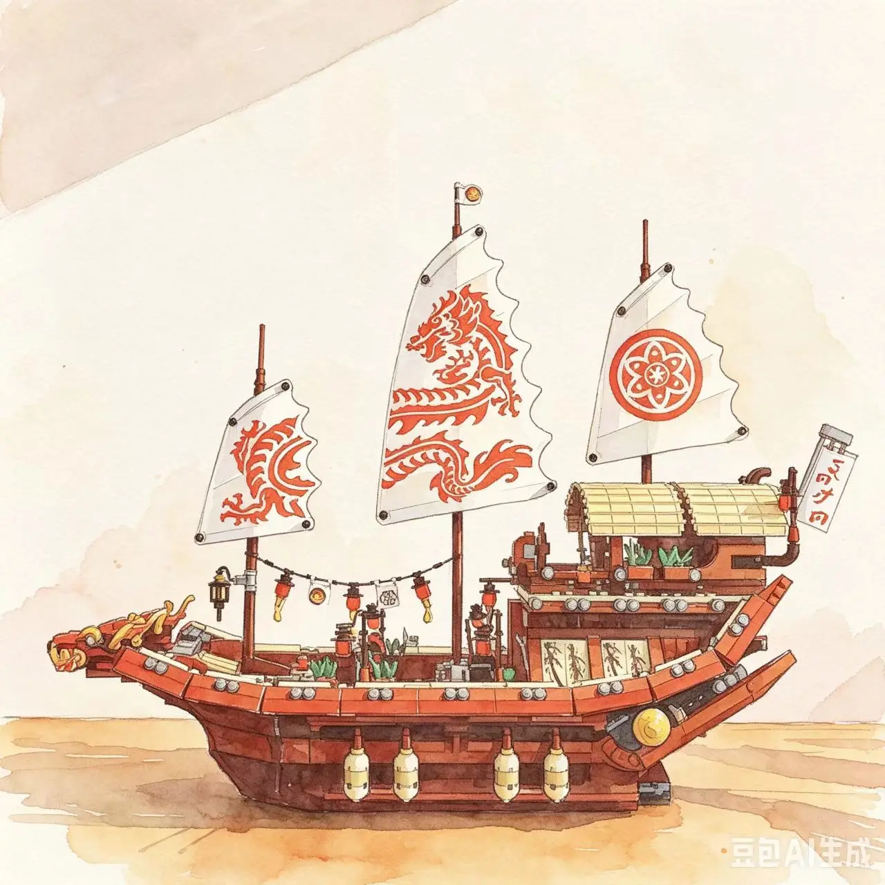 НОВИНКА: Конструктор «Корабль-наёмник» Destiny Boat 06057, 2367 деталей, совместим с 89043, идеальный подарок на Рождество (art.: 3920dc24f2e39) - 3920dc24f2e39
