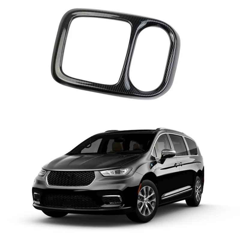 

Центральная консоль подлокотника из углеродного волокна для Chrysler Pacifica 2022 +, декоративная панель, отделка ABS