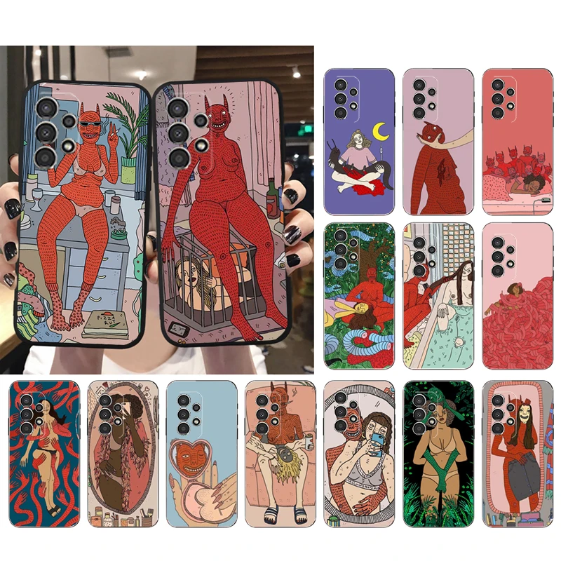 

Polly Nor Phone Case for Samsung A73 A13 A14 A32 A71 A33 A52 A53 A72 A73 A51 A31 A23 A34 A54 A52 A53S