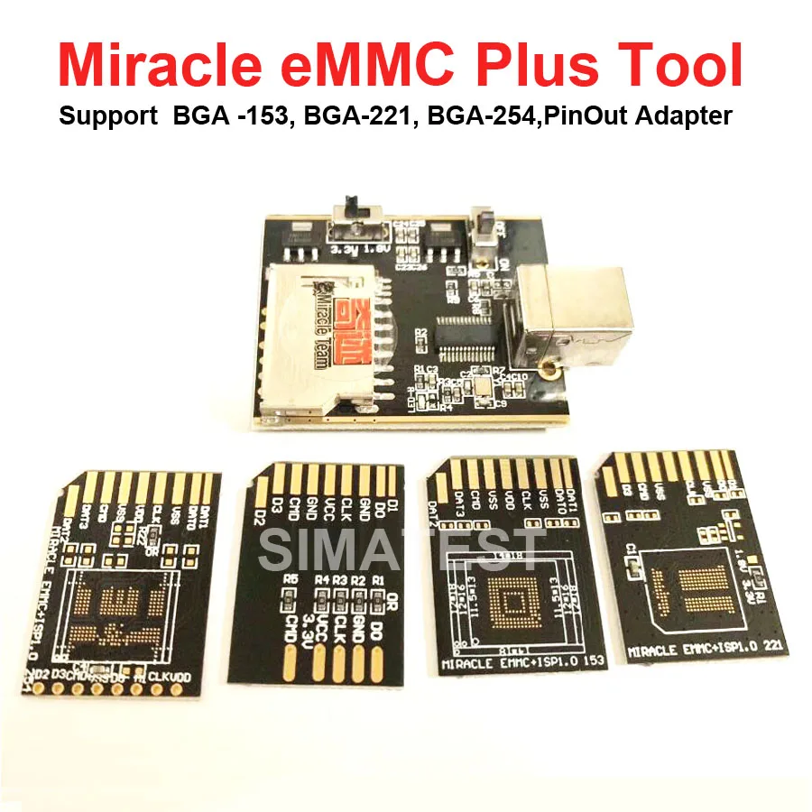 Адаптер для чудо eMMC Plus инструмент + оборудование 1 0 Универсальный BGA- 221