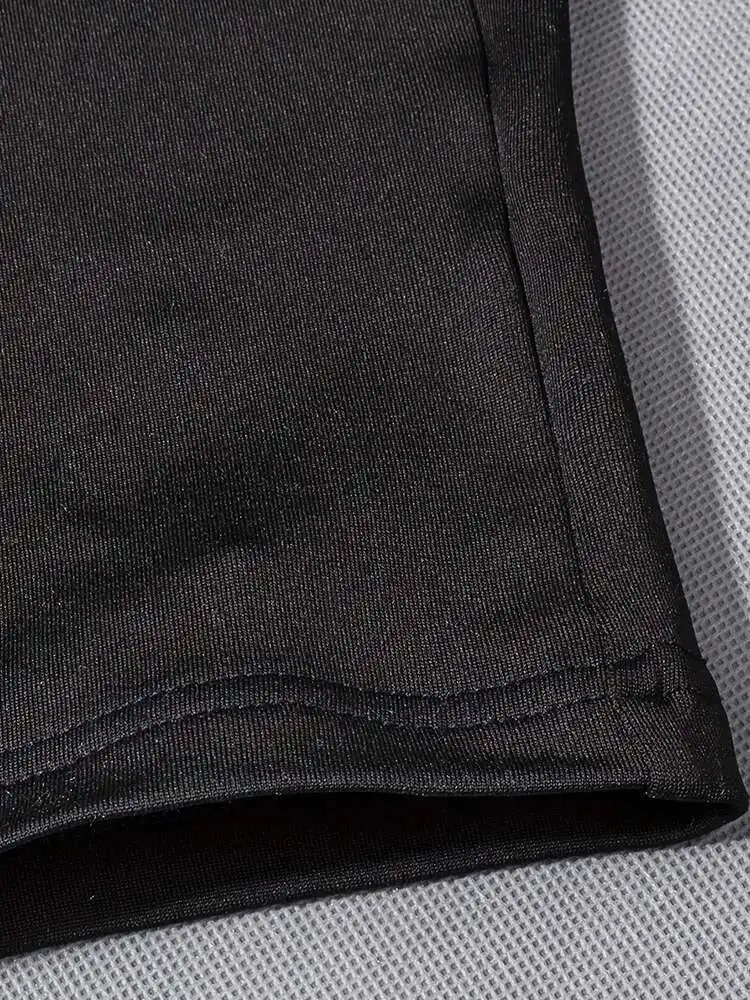 Женские комбинезоны с коротким рукавом однотонные облегающие модные спортивные