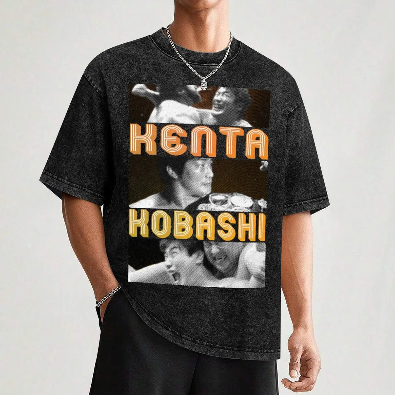 Мужская хлопковая футболка Kenta Kobashi