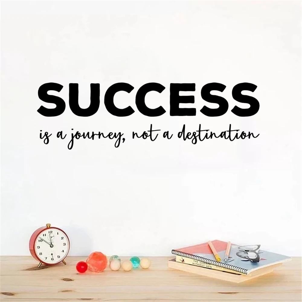 

Wall Stickers Success Is A Journey Quotes Motivational Decals Removable Vinyl Murals For Office Bedroom Decor Poster HJ1579