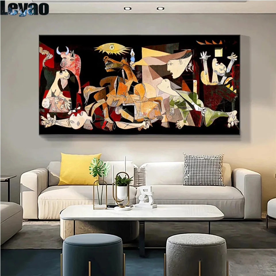 

Алмазная живопись «сделай сам», Современное Абстрактное Искусство, картина Пикассо, полная мозаика, пазл с кристаллами, 5d Вышивка, пейзаж, н...