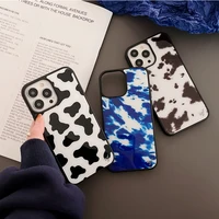 hot fashion cows leopard print graffiti phone cases for iphone 13 12 11 pro max xr xs max 8 x 7 lady girl anti drop soft cover