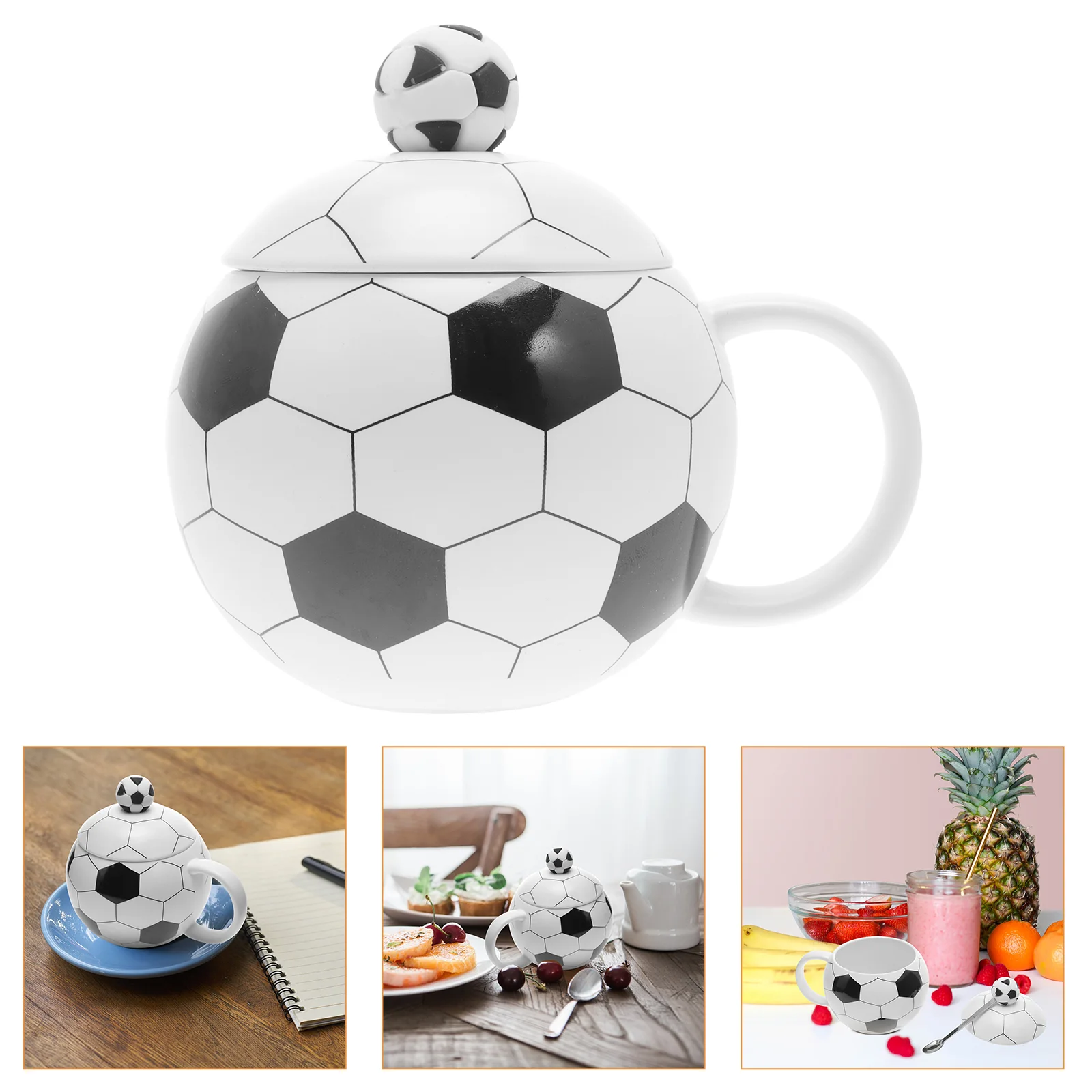 

Soccer Water Mug Novelty Ceramic Cup Coffee Mug Milk Beverage Cup for Banquet Party for Party Display Decorate Friends