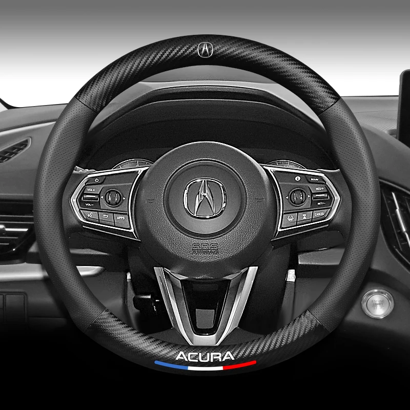 

Suitable for Acura Steering Wheel Cover New MDX RDX CDX RLX-LTL Four Seasons Carbon Fiber Car Grip Cover