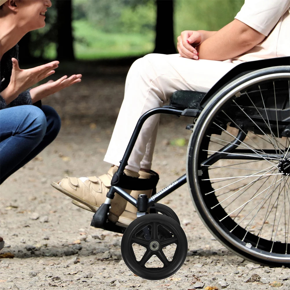 2 комплекта колес для инвалидной коляски маленькое переднее колесо с осью