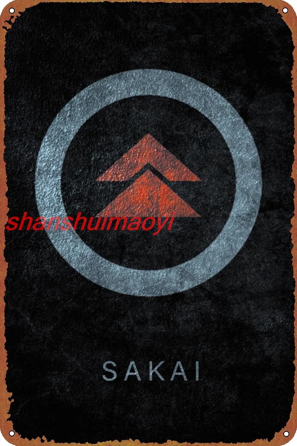 Сакай Клан Цусима игровой постер винтажная жестяная вывеска для бара офиса дома