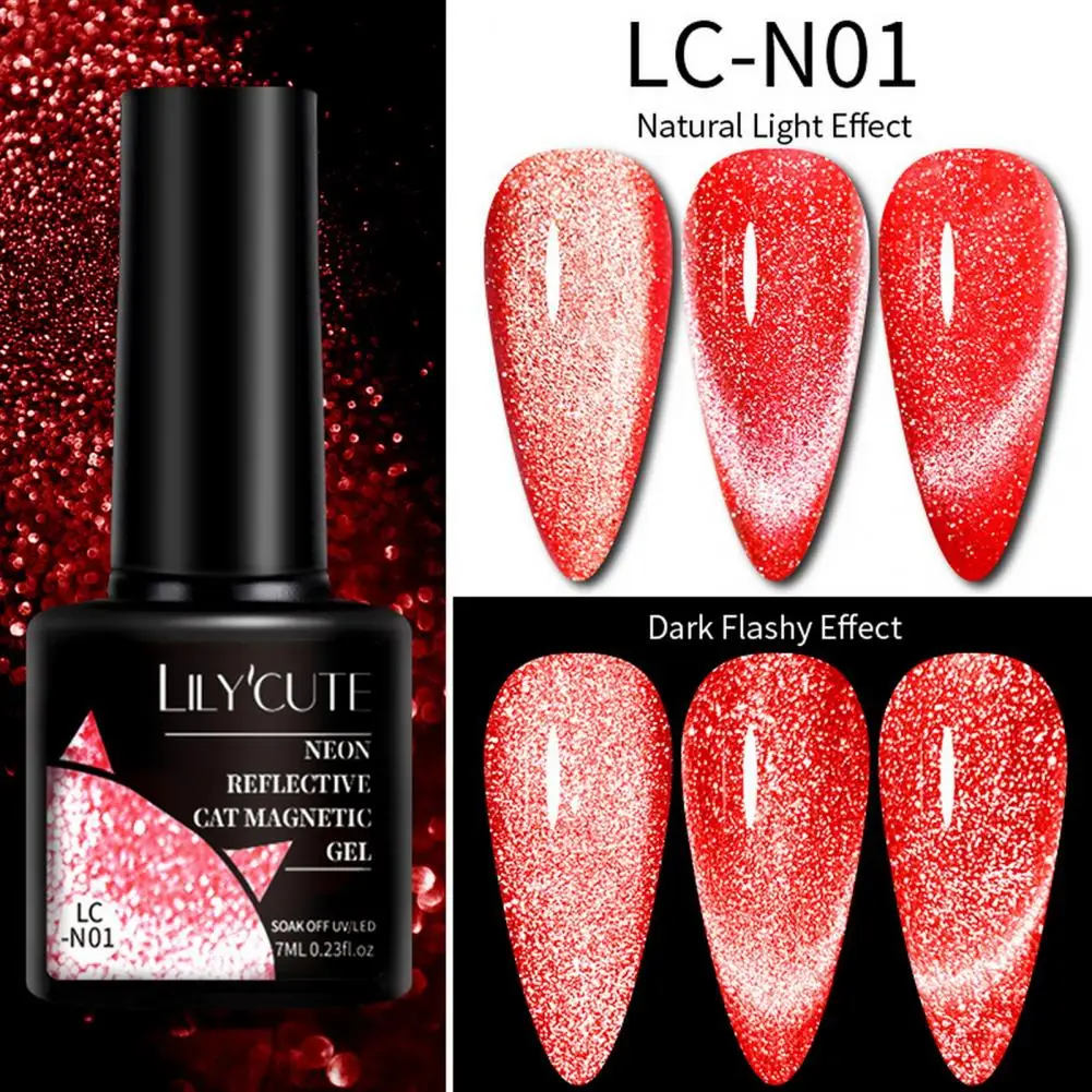 

Nail Polish for Special Occasions Eye-catching Glitter Effect Long Lasting Safe Charming Fluorescent Nail Polish for Elegant